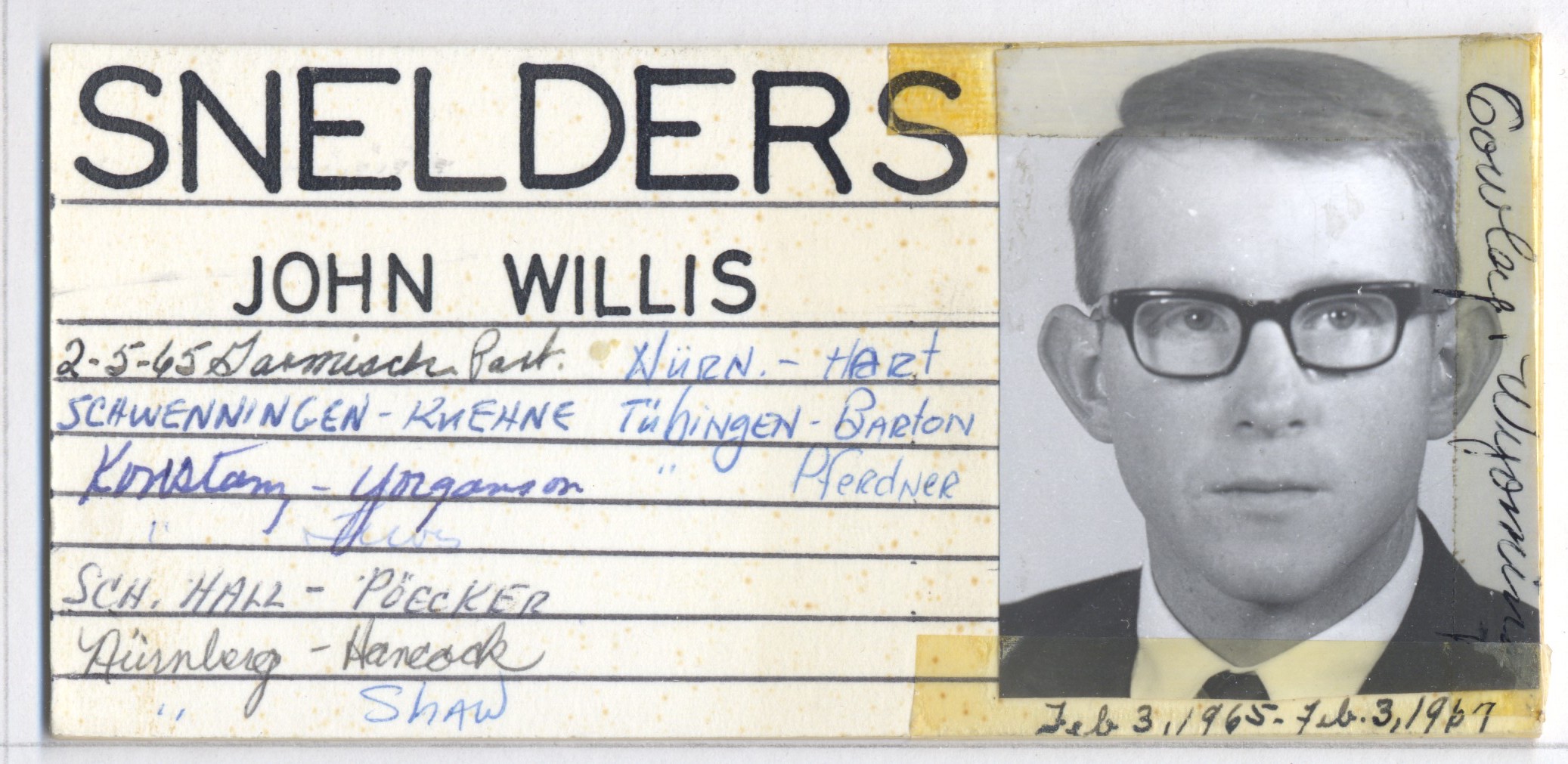 Snelders, John Willis